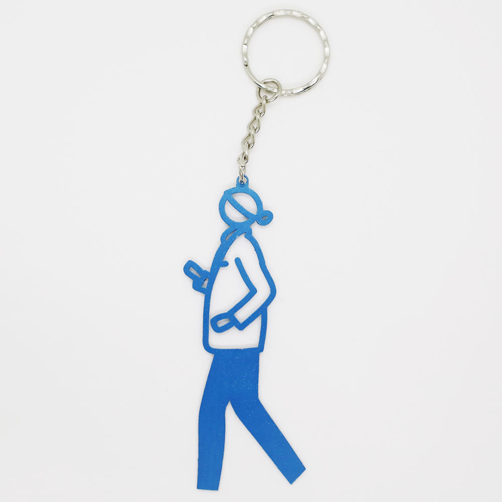 【ジュリアン・オピー】Julian Opie PAUL Keyrings - 全6色　メタルキーリング