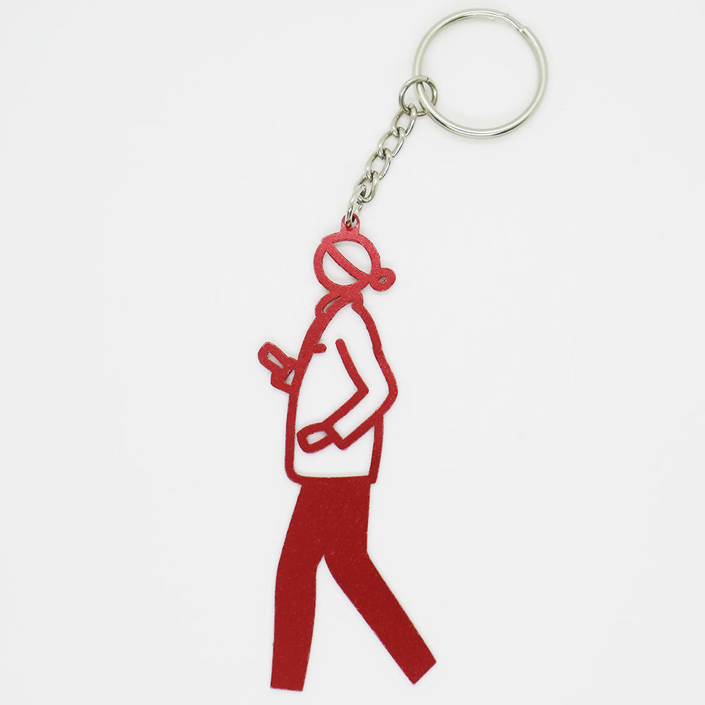 【ジュリアン・オピー】Julian Opie PAUL Keyrings - 全6色　メタルキーリング