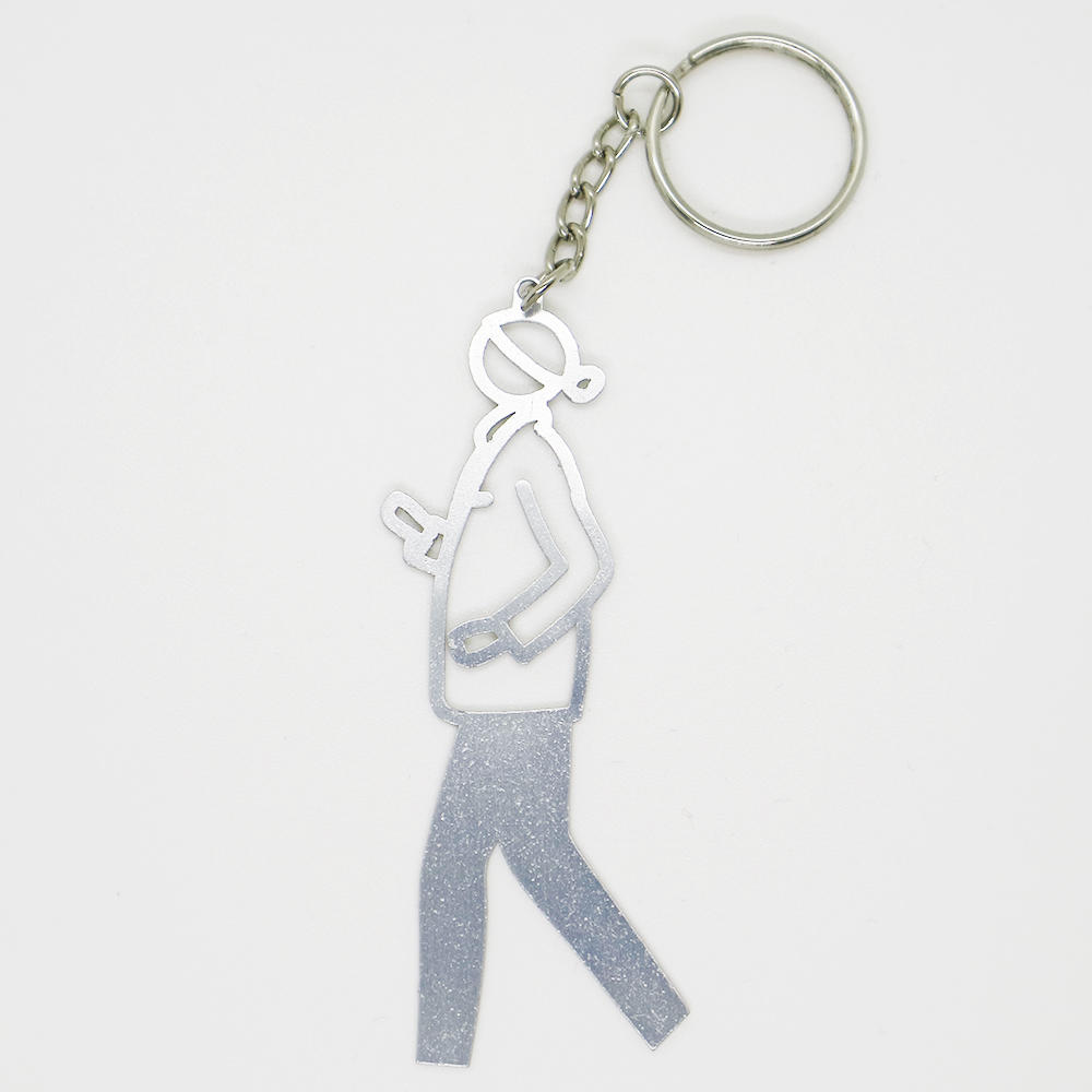 【ジュリアン・オピー】Julian Opie PAUL Keyrings - 全6色　メタルキーリング