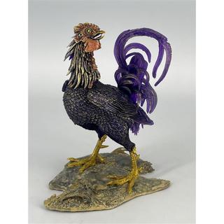 【海洋堂：作品】雄鶏「京むらさき(きょうむらさき)」※京都 蔦屋書店限定　2026年6月下旬～7月上旬頃発送予定