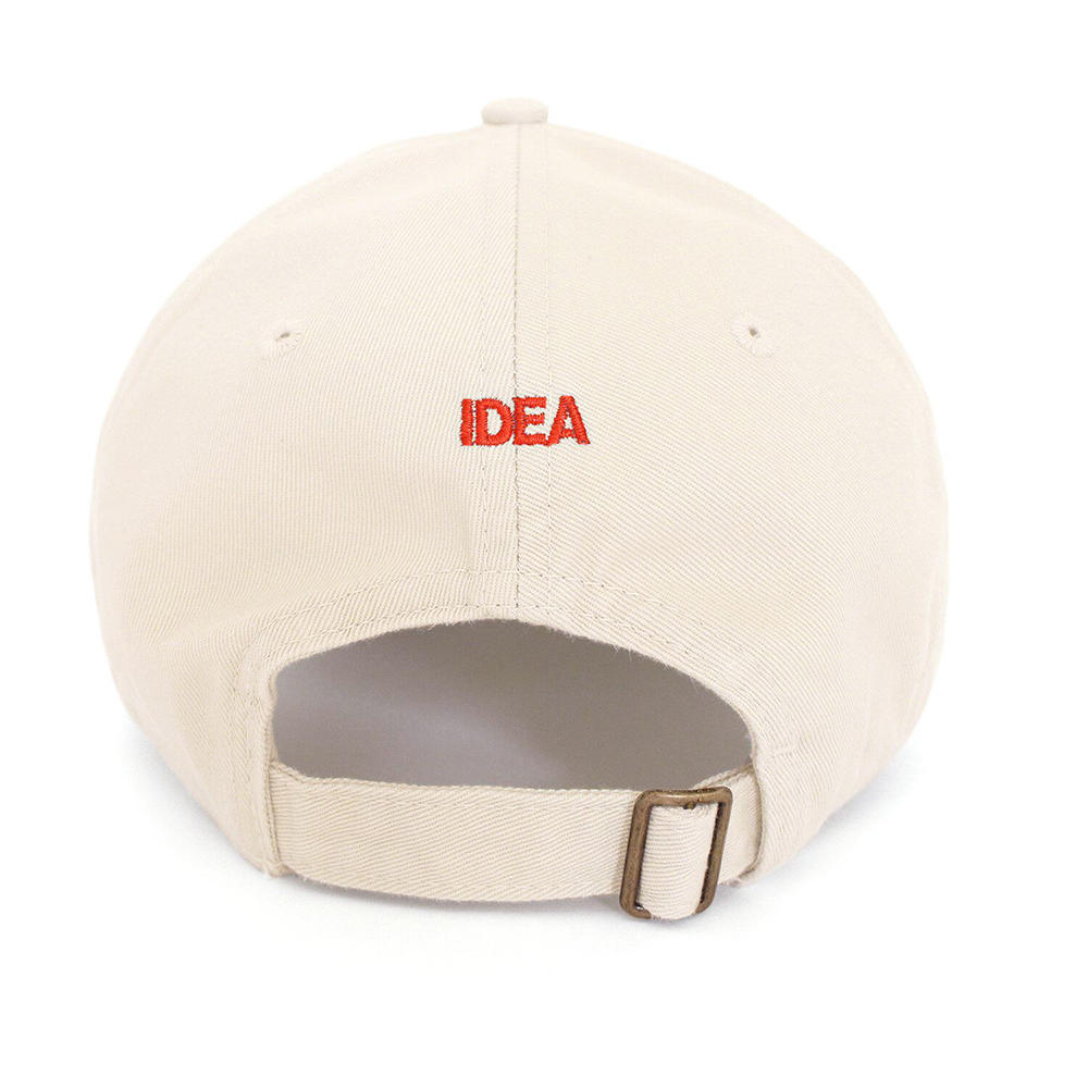 【IDEA】PIZZA TONIGHT hat  (CREAM + RED EMBROIDERY)キャップ