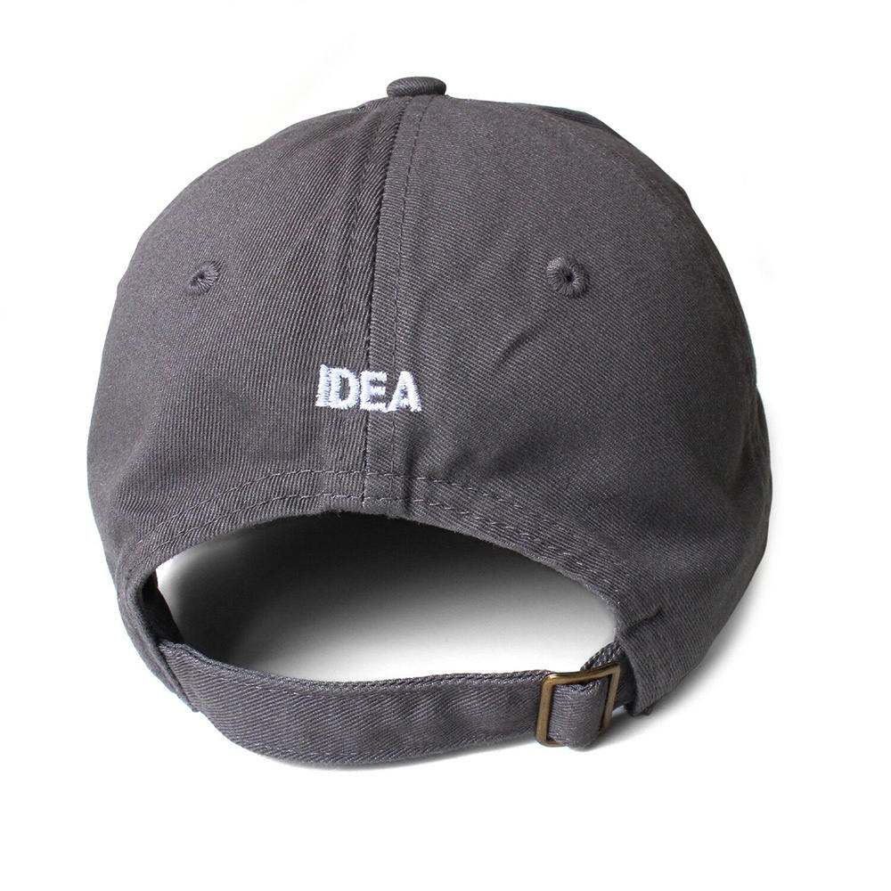 【IDEA】HEAVY SMOKER hat (CHARCOAL + WHITE EMBROIDERY)キャップ