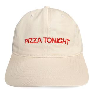 【IDEA】PIZZA TONIGHT hat  (CREAM + RED EMBROIDERY)キャップ