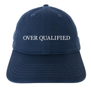 【IDEA】OVER QUALIFIED hat (NAVY+ WHITE EMBROIDERY)キャップ