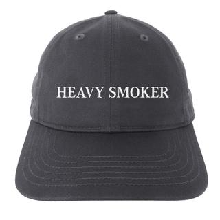 【IDEA】HEAVY SMOKER hat (CHARCOAL + WHITE EMBROIDERY)キャップ