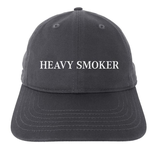 【IDEA】HEAVY SMOKER hat (CHARCOAL + WHITE EMBROIDERY)キャップ