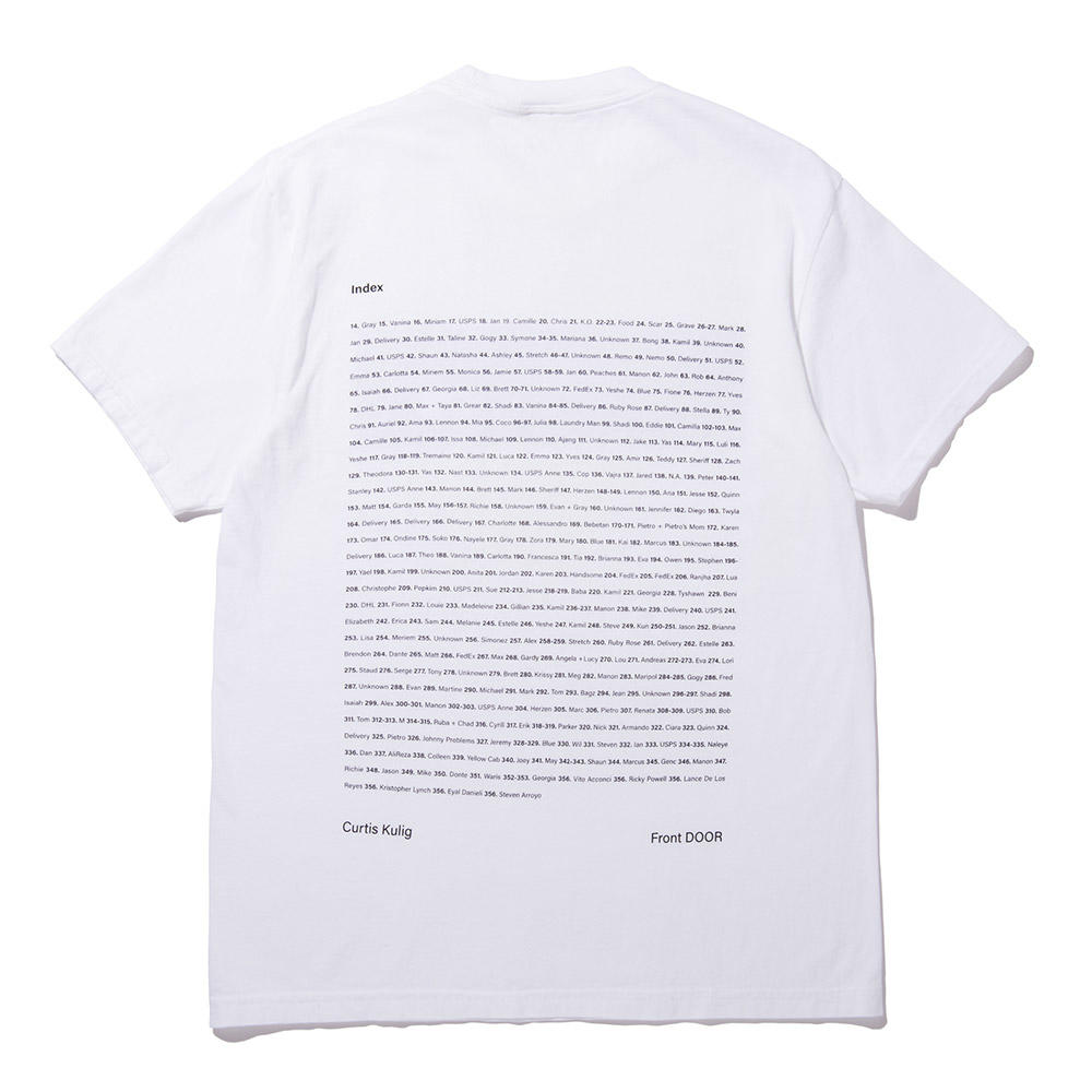 【サイズの選択可能】Front DOOR - TEE by Curtis Kulig（カーティス・クリグ） Tシャツ