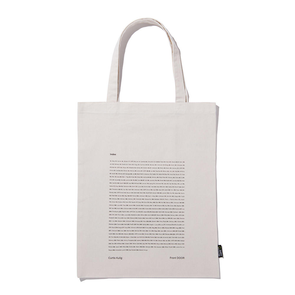 Front DOOR - TOTE by Curtis Kulig（カーティス・クリグ） トートバッグ