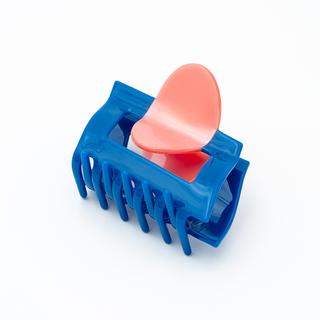 【瓜生太郎】Hair Claw M size_Coral & Cobalt　ヘアクリップ