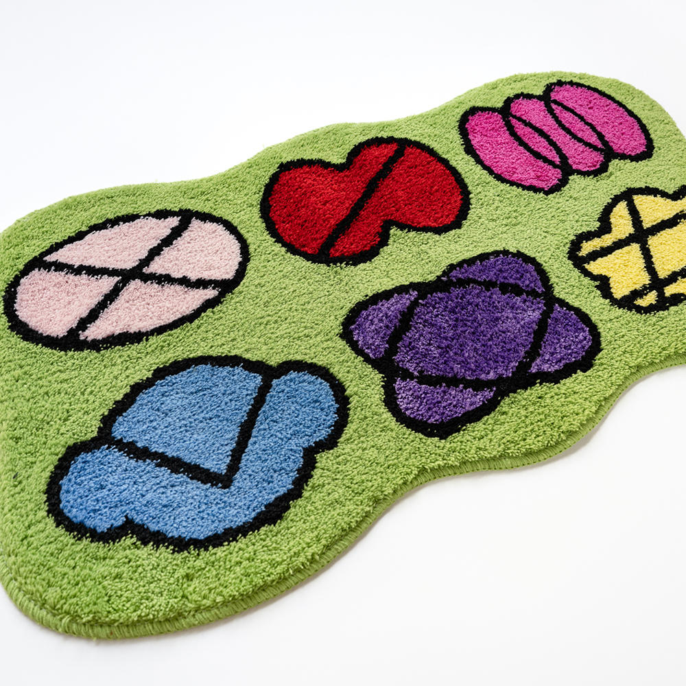 【瓜生太郎】Rug_FLOWERS　ラグ