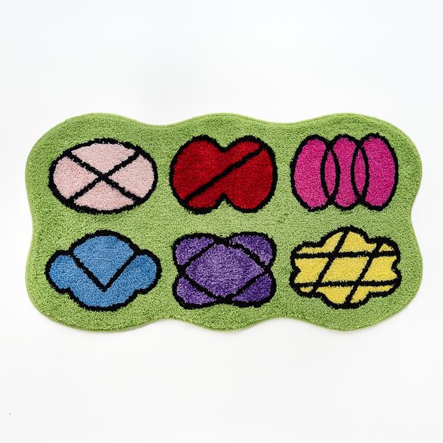 【瓜生太郎】Rug_FLOWERS　ラグ