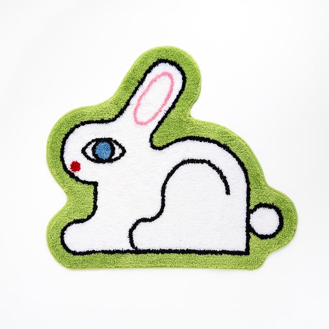 【瓜生太郎】Rug_RABBIT　ラグ