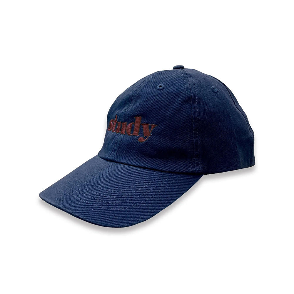 STUDY CAP(NAVY WITH BORDEAUX)『STUDY MAGAZINE』キャップ
