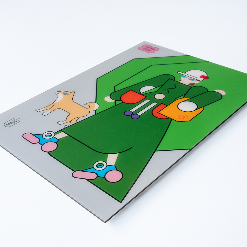 【受注作品】Walking with Shiba　瓜生太郎　8月末頃ご配送