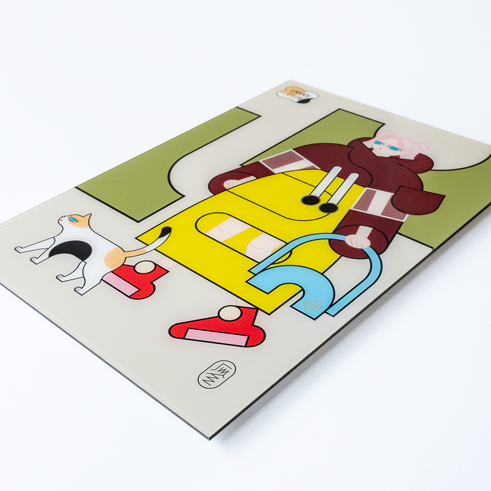 【受注作品】Walking with Calico　瓜生太郎　8月末頃ご配送