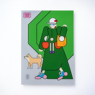 【受注作品】Walking with Shiba　瓜生太郎　8月末頃ご配送