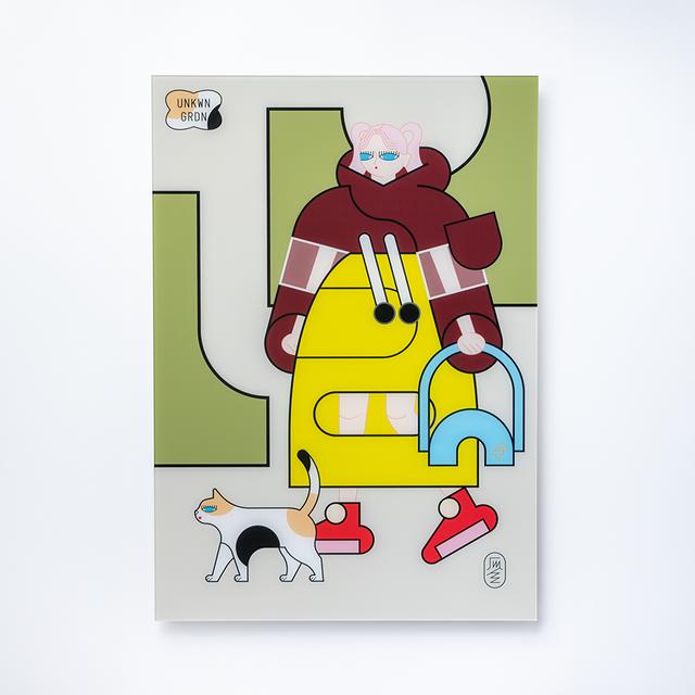 【受注作品】Walking with Calico　瓜生太郎　8月末頃ご配送