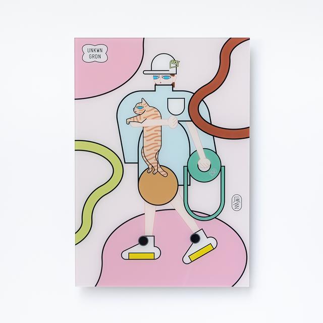 【受注作品】Arrested Striped Cat　瓜生太郎　8月末頃ご配送