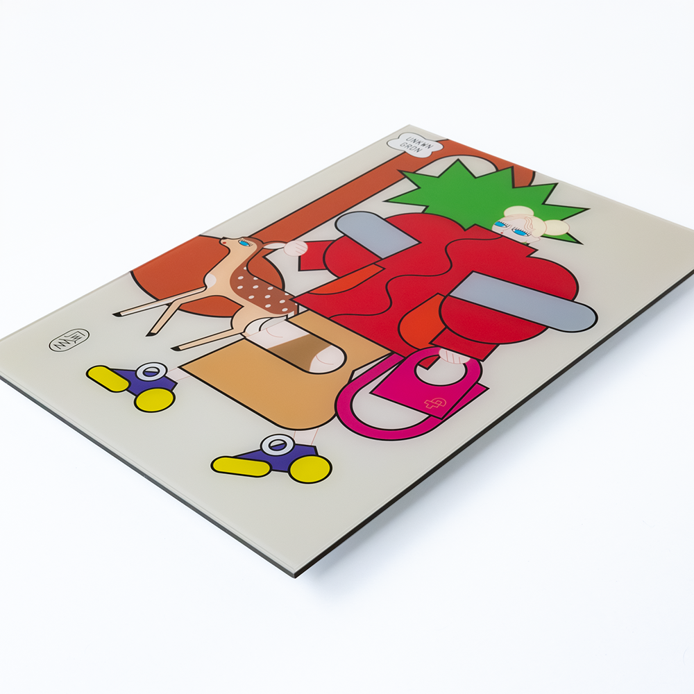 【受注作品】Walking with Deer　瓜生太郎　8月末頃ご配送