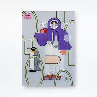 【受注作品】Coffee Time with Penguin　瓜生太郎　8月末頃ご配送