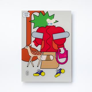 【受注作品】Walking with Deer　瓜生太郎　8月末頃ご配送