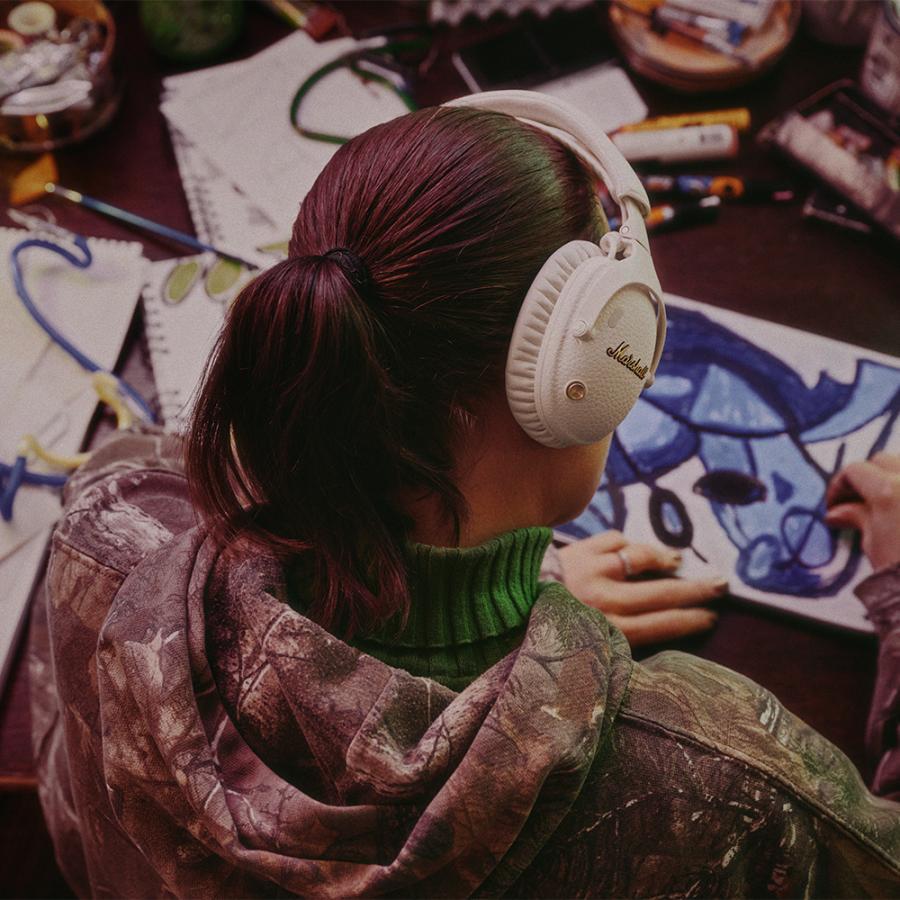 Marshall(マーシャル) ワイヤレスヘッドホン Monitor3 ANC クリーム