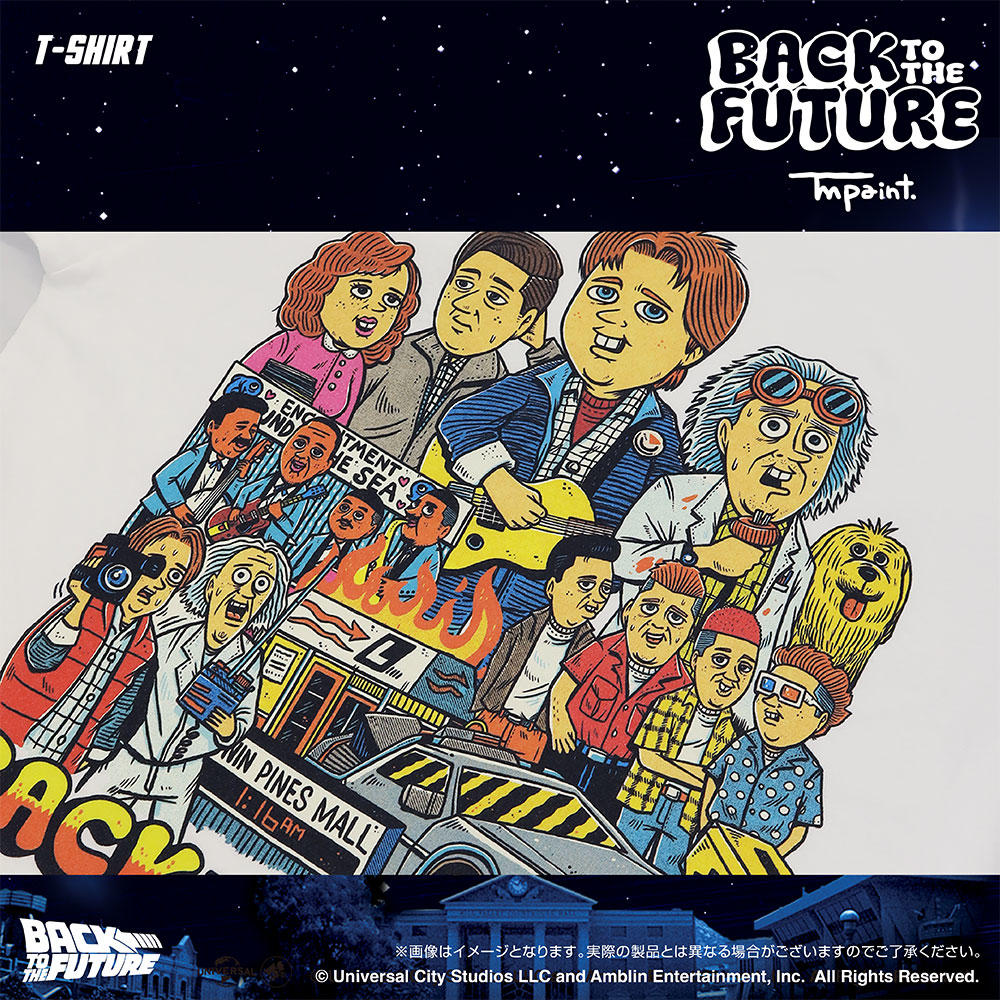 Back To The Future(バックトゥザフューチャー) x TM paint Ｔシャツ Key Visual