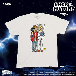 Back To The Future(バックトゥザフューチャー)  x TM paint Ｔシャツ Marty(マーティ) & Doc(ドク) 