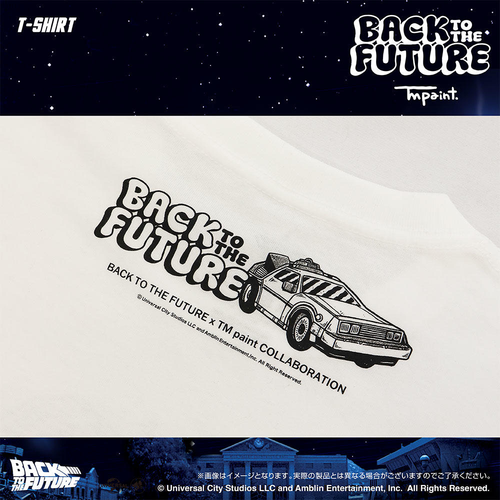 Back To The Future(バックトゥザフューチャー)  x TM paint Ｔシャツ Marty(マーティ) & Doc(ドク) 