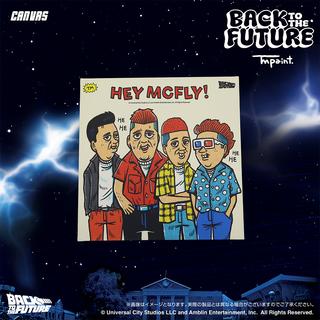 【受注生産：7月末頃お渡し予定】Back To The Future(バックトゥザフューチャー) x TM paint キャンバス Biff and His Gang(ビフのギャング達)