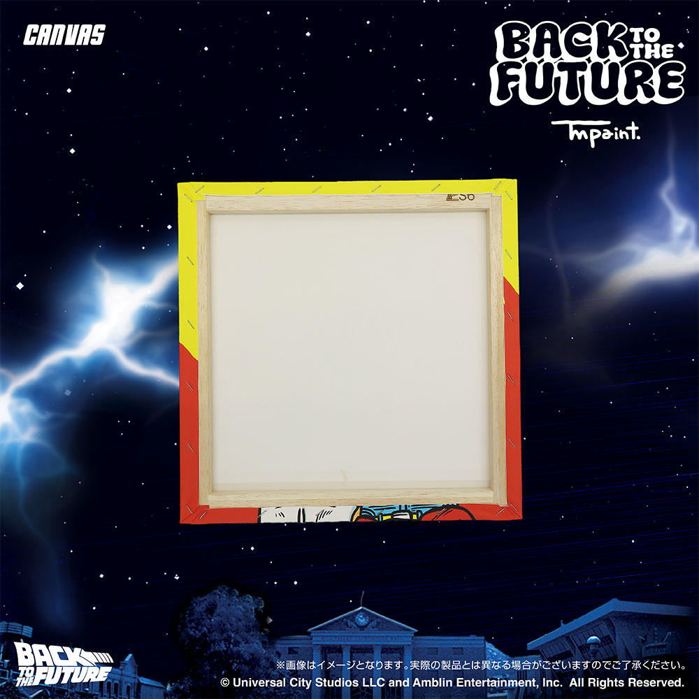 【受注生産：7月末頃お渡し予定】Back To The Future(バックトゥザフューチャー) x TM paint キャンバス Marty & Doc(マーティ＆ドク)