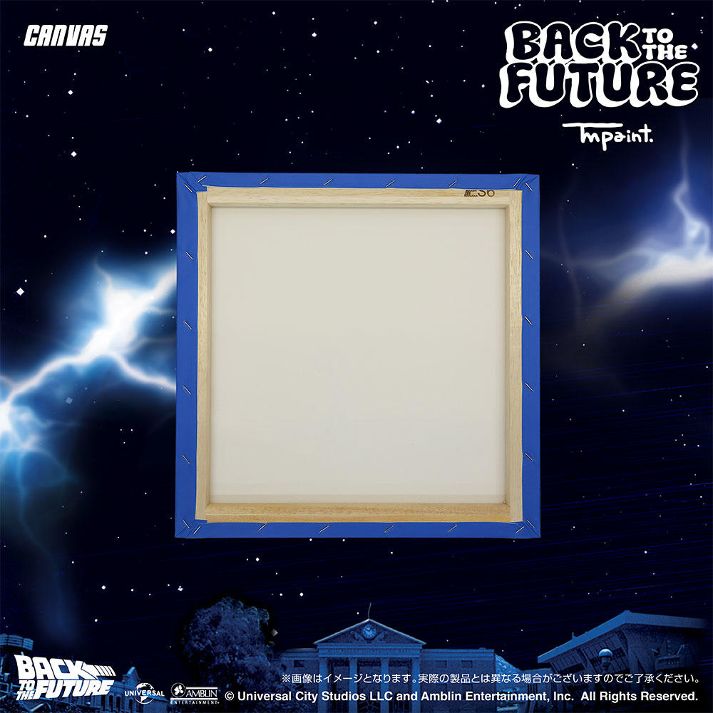 【受注生産：7月末頃お渡し予定】Back To The Future(バックトゥザフューチャー) x TM paint キャンバスDelorean w/ Logo(デロリアン ロゴ)