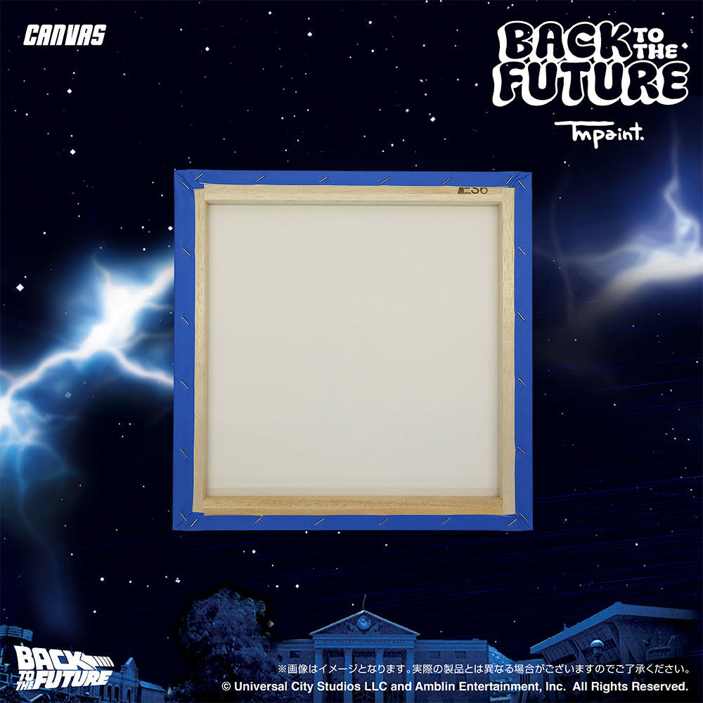 【受注生産：7月末頃お渡し予定】Back To The Future(バックトゥザフューチャー) x TM paint キャンバスDelorean w/ Logo(デロリアン ロゴ)