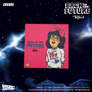 【受注生産：7月末頃お渡し予定】Back To The Future(バックトゥザフューチャー) x TM paint キャンバス Linda(リンダ)