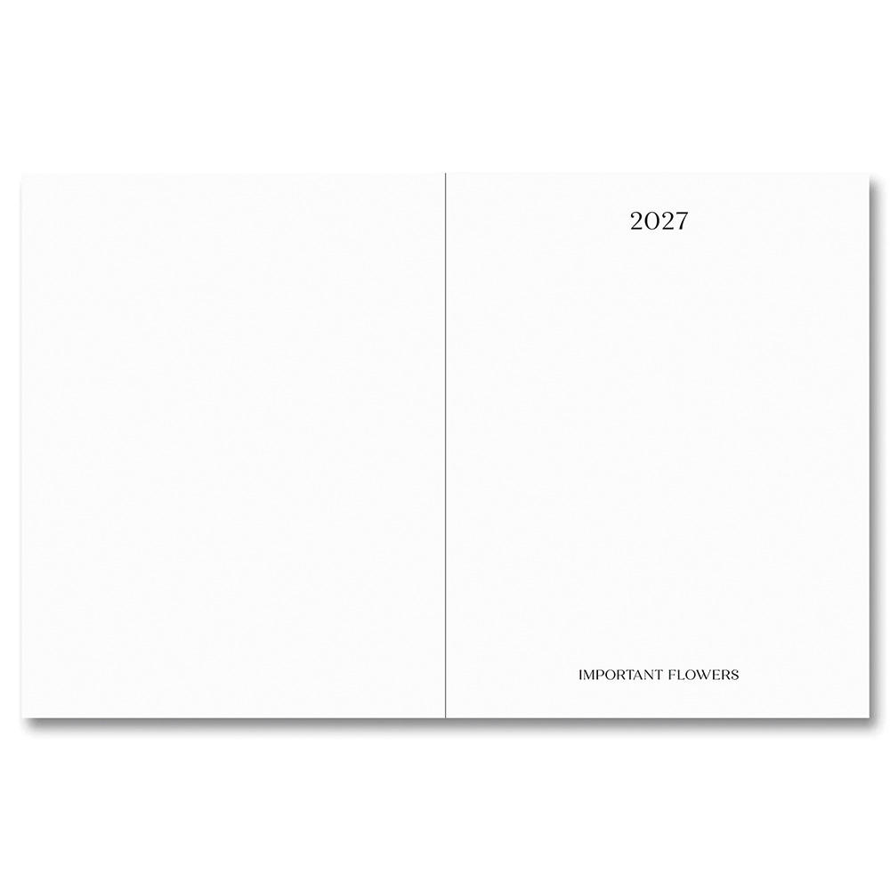 【予約】THE IMPORTANT FLOWERS PLANNER 2027　※2026年8月下旬～９月上旬頃発送予定