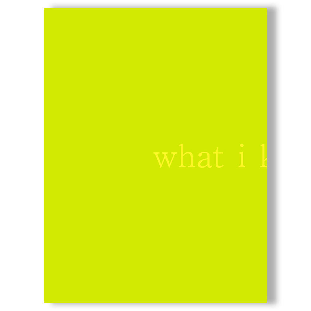 what i know 松岡一哲 写真集