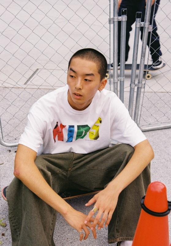 【KIDS×weber】 Logo T Shirt White Lサイズ