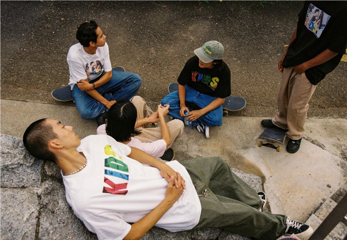 【KIDS×weber】 Logo T Shirt White Lサイズ