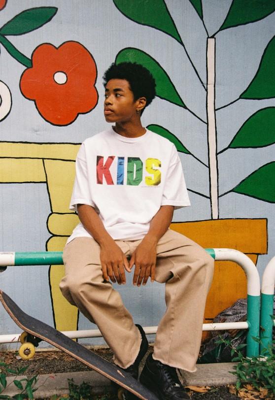 【KIDS×weber】 Logo T Shirt White XLサイズ