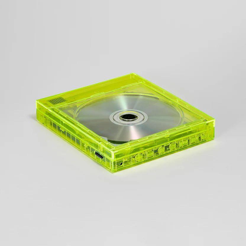 【壁掛けアクセサリー別売】km5 CP1 Instant Disk Audio CDプレーヤー ネオンイエロー 