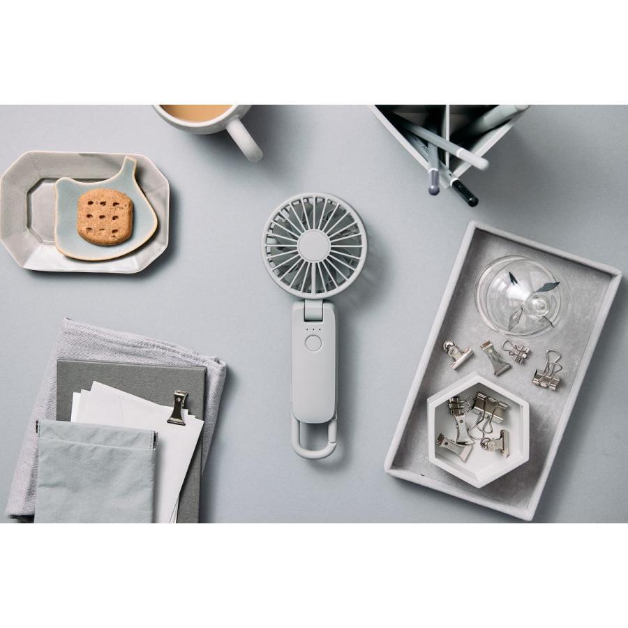 RHYTHM（リズム）ハンディファンSilky Wind Mobile 4 ミディアムグレー 