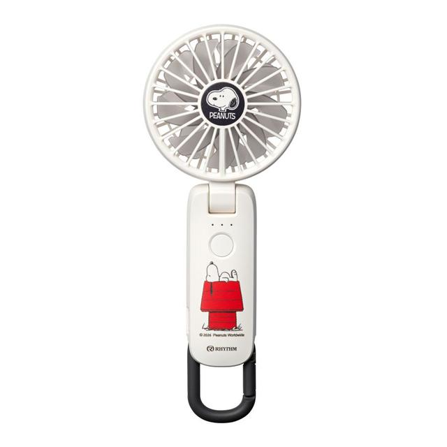 RHYTHM（リズム）ハンディファンSilky Wind Mobile 4 スヌーピー ホワイト