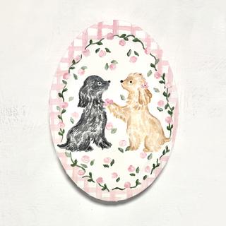 【利光春華・原画】No.5 バトンタッチ(Nico&Cocoa)　※会期終了後6月中の発送予定