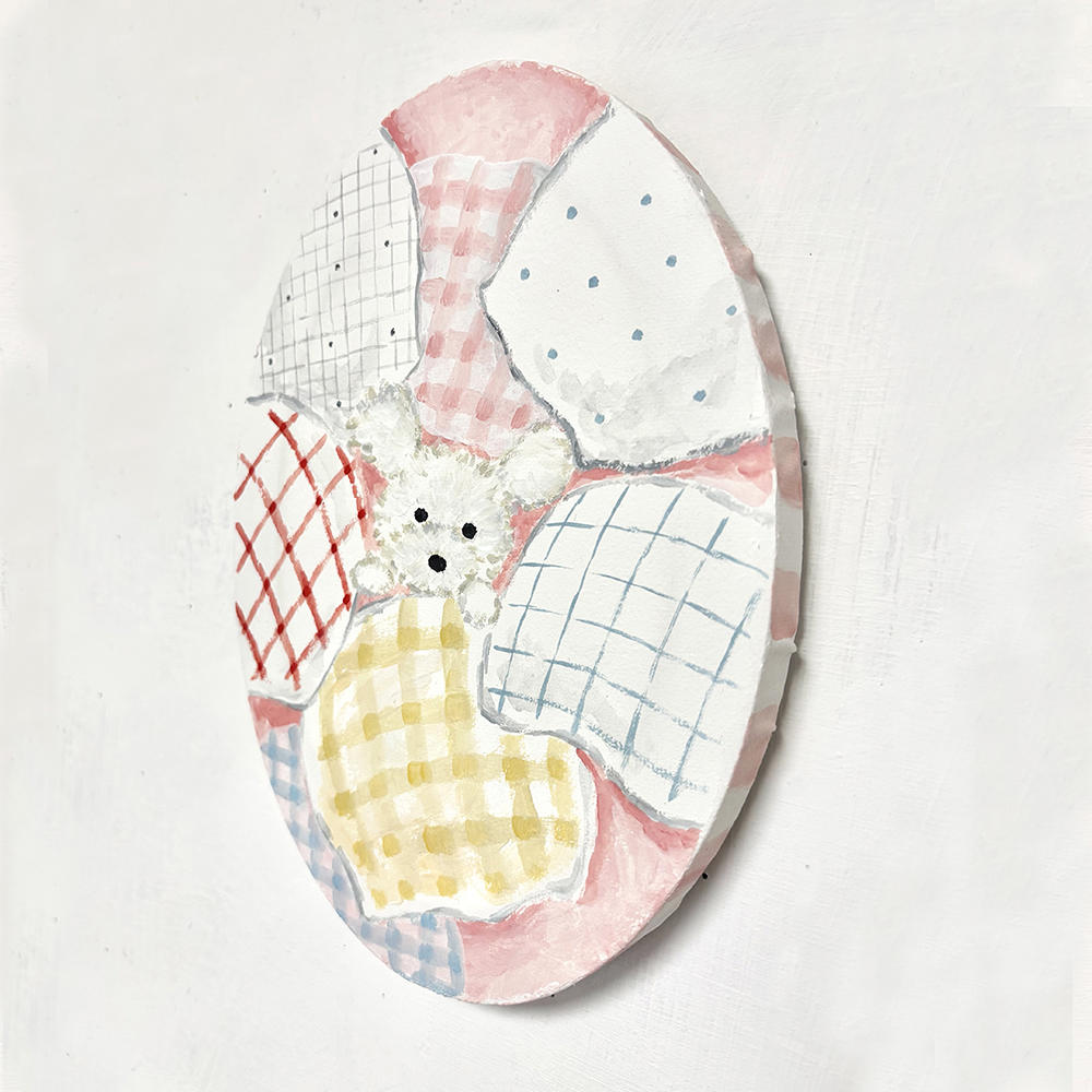 【利光春華・原画】No.9 もこもこ(moco)　※会期終了後6月中の発送予定