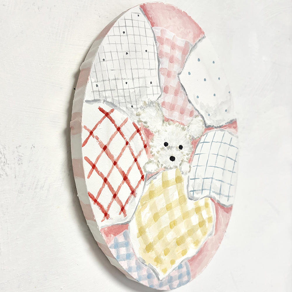 【利光春華・原画】No.9 もこもこ(moco)　※会期終了後6月中の発送予定