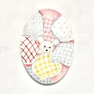 【利光春華・原画】No.9 もこもこ(moco)　※会期終了後6月中の発送予定