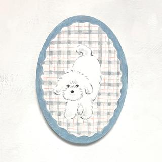 【利光春華・受注制作作品】No.16 ふわふわなあまえんぼう(Willie)　※会期終了後７月中の発送予定