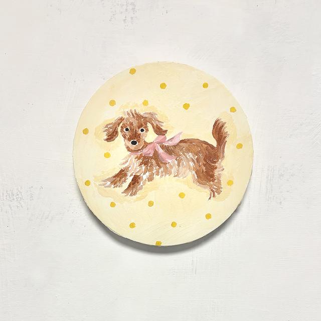 【利光春華・受注制作作品】No.20 bow wow！(ETO)　※会期終了後７月中の発送予定