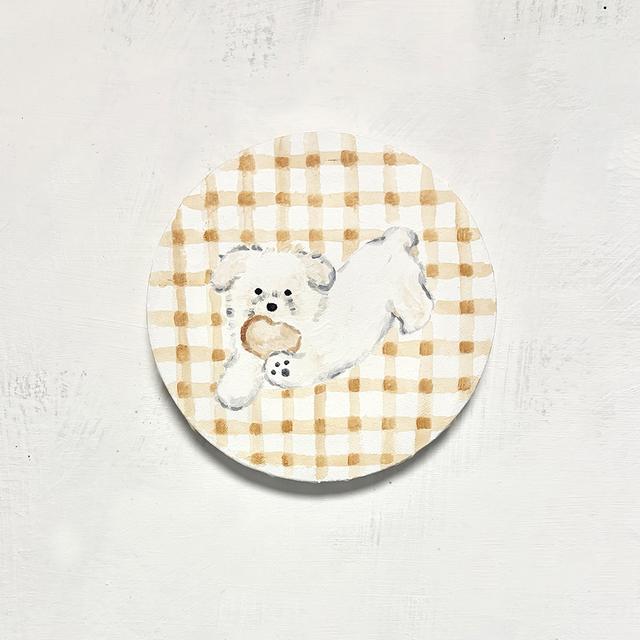 【利光春華・受注制作作品】No.23 パンが好き！(KOHAKU)　※会期終了後７月中の発送予定