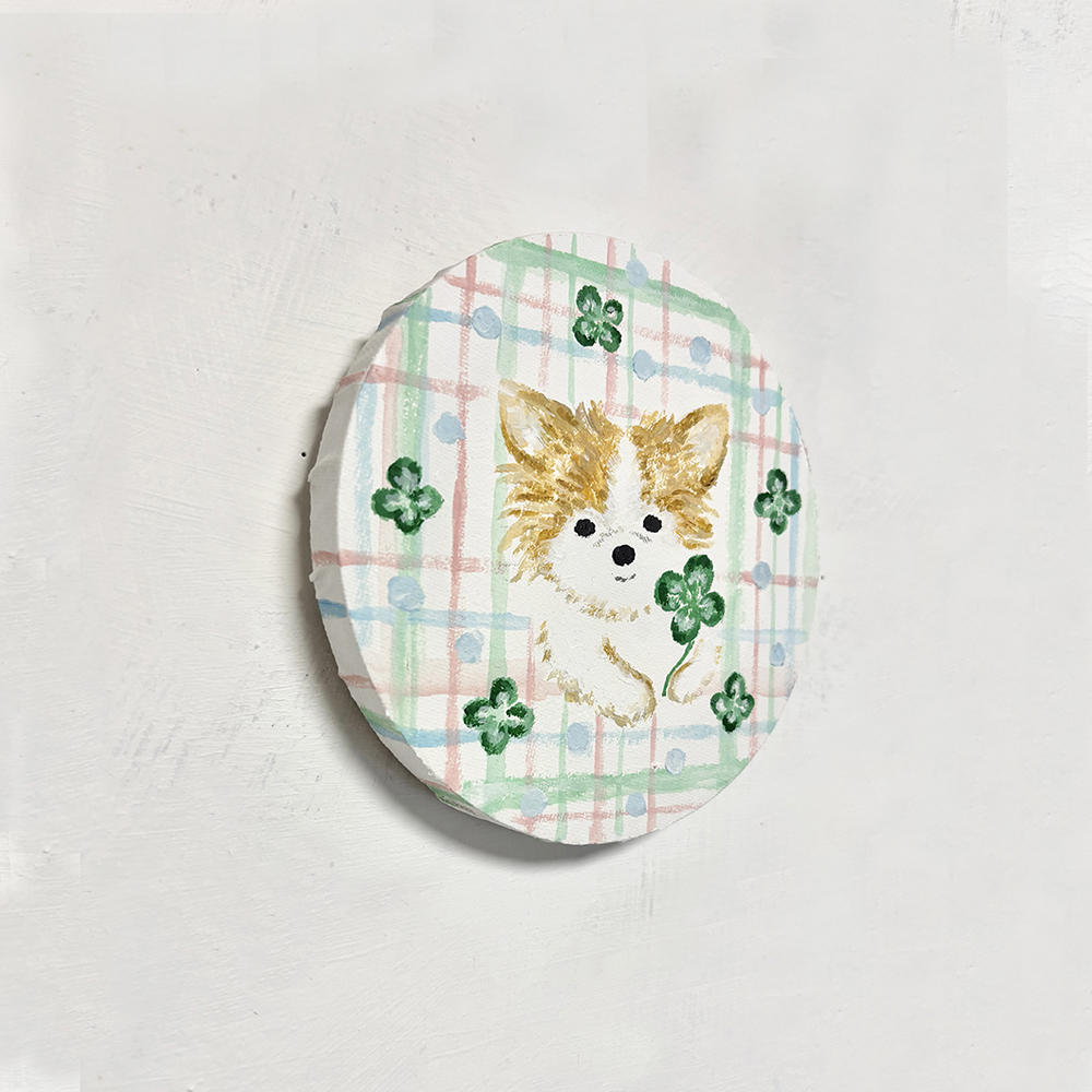 【利光春華・受注制作作品】No.21 四葉のクローバー(YOTSUBA)　※会期終了後７月中の発送予定
